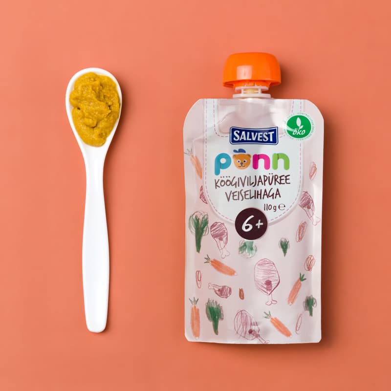 Põnn Organic vegetable puree with beef