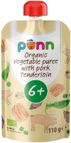 Põnn Organic vegetable puree with pork tenderloin 