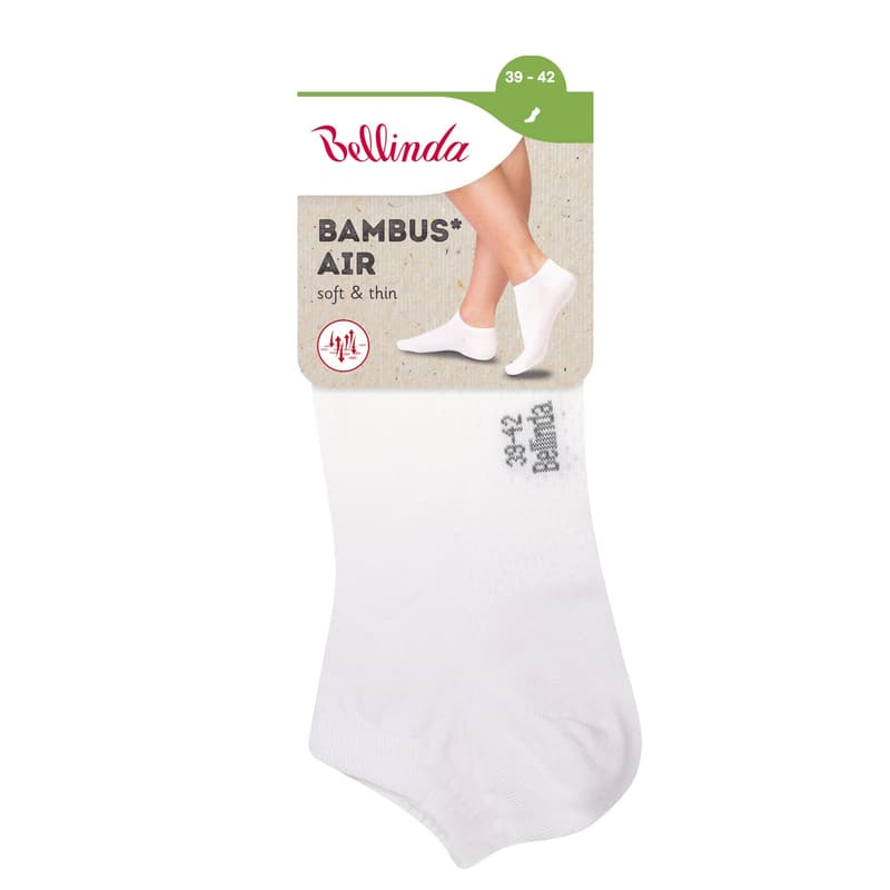 Bellinda Women's bamboo socks white, sizes 39–42