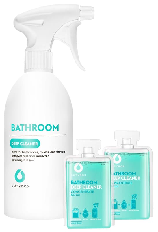 Dutybox Bathroom Čistič keramiky a sanitární techniky láhev a koncentrát