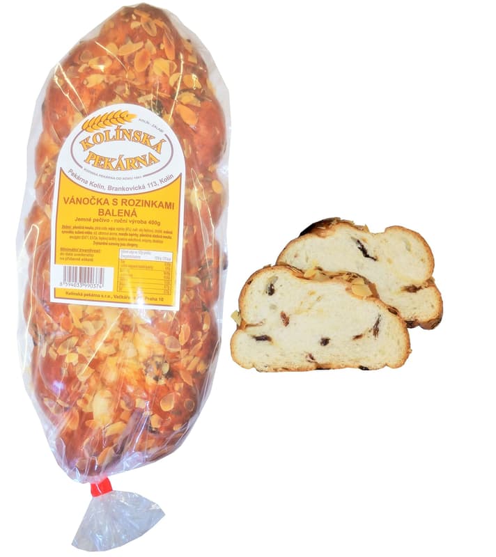 Kolínská pekárna Christmas cake with raisins 