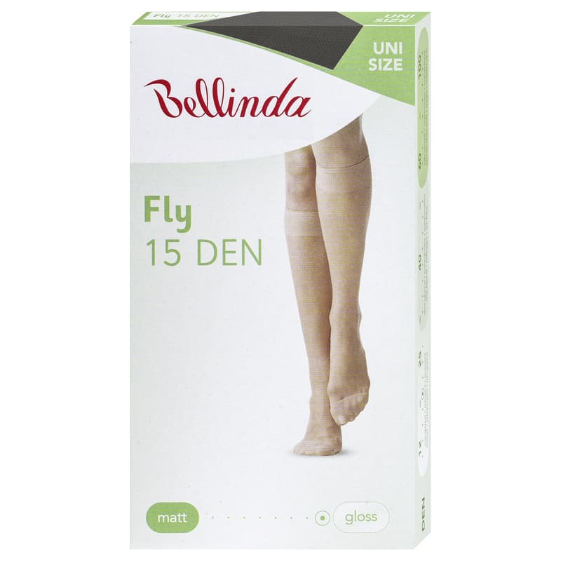 Bellinda nylon socks FLY 15, black, size UNI