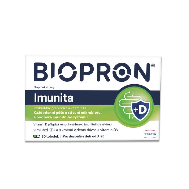 Biopron Imunita probiotika + vitamin D tob.30