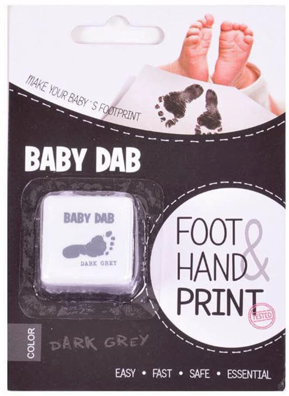 BABY DAB Baby footprint, grey