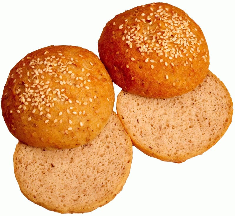 Almagrana BIO Bezlepková hamburgerová bulka se sezamem půlená (mražená), 2 ks