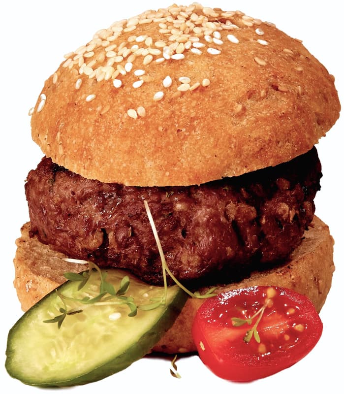 Almagrana BIO Bezlepková hamburgerová bulka se sezamem půlená (mražená), 2 ks