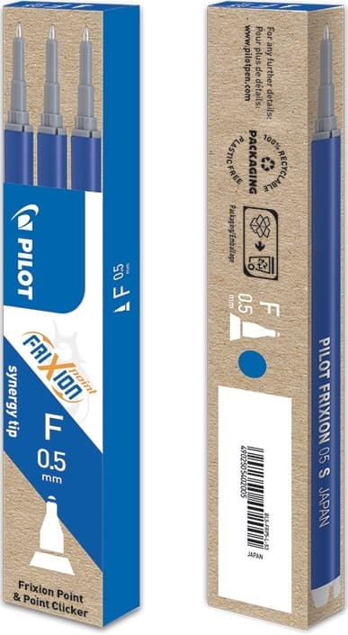 Pilot refill FriXion Point , 3 pcs (F) blue
