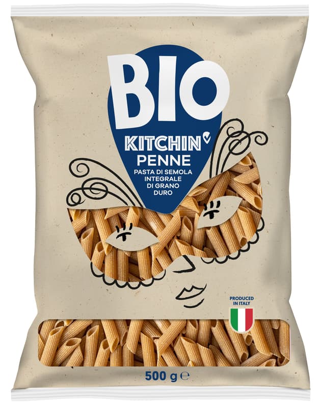 Kitchin BIO Penne rigate whole wheat