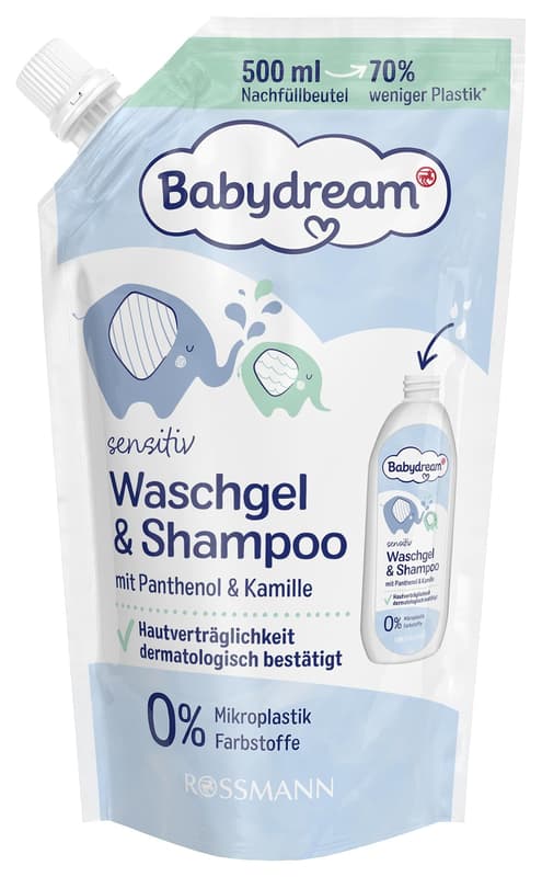 Babydream Shower gel and shampoo - spare refill