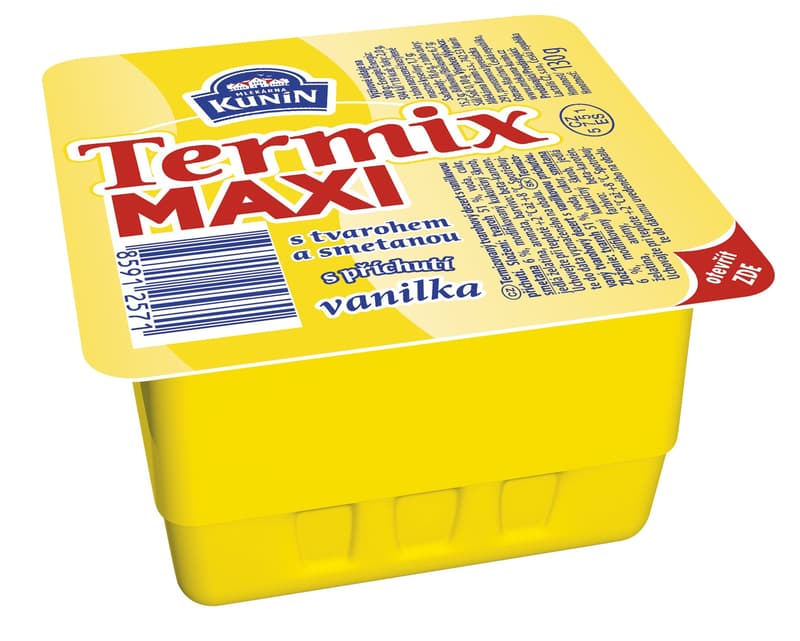 Mlékárna Kunín Termix maxi with vanilla flavor