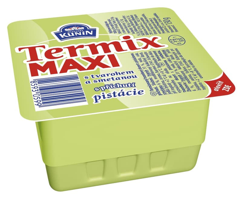 Mlékárna Kunín Termix maxi with pistachio flavor