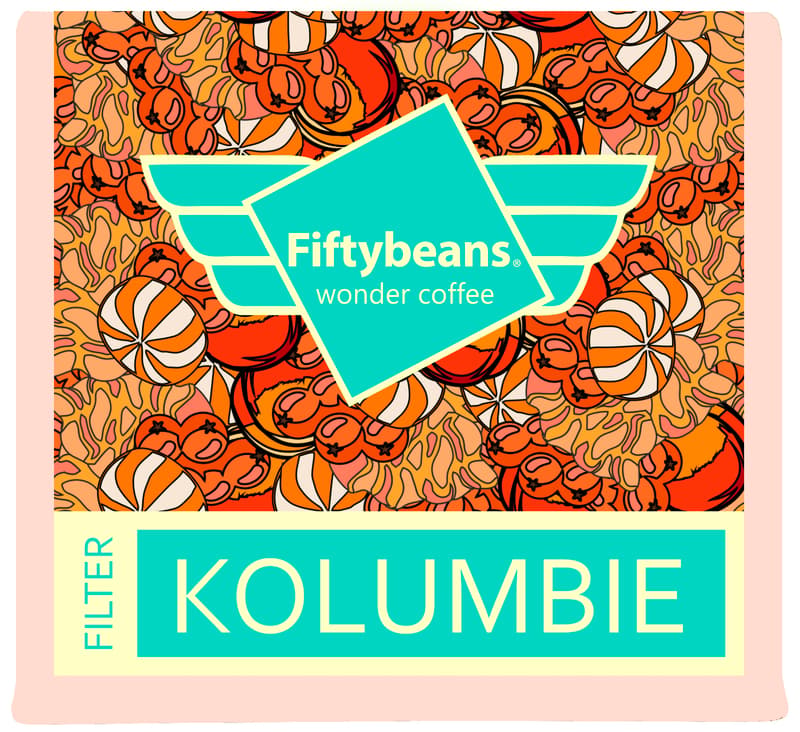 Fiftybeans Kolumbie Orange Fruit filtr zrnková káva