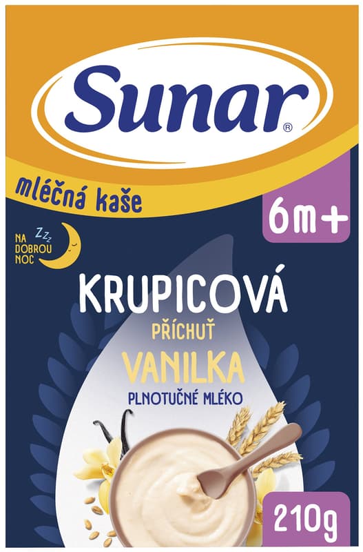 Sunar Cereal Milk Semolina Vanilla Flavour 6+ 210 g