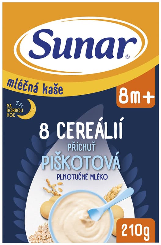 Sunar Cereal Milk Multigrain Porridge Biscuit Flavour 8+ 210 g