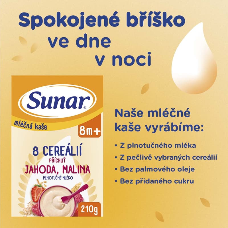 Sunar Cereal Milk Multigrain Porridge Red Berries Flavour 8+ 210 g