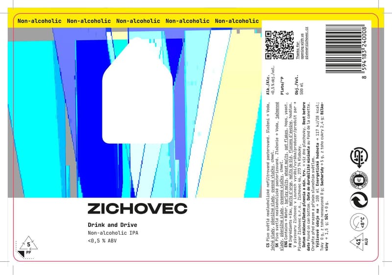 Zichovec Drink and Drive nealkoholické pivo
