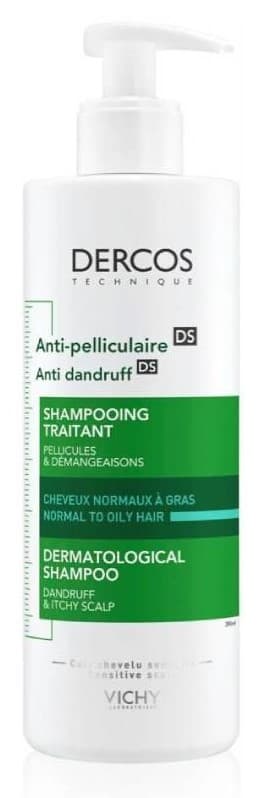 VICHY DERCOS Šampon lupy mastné vlasy 390ml