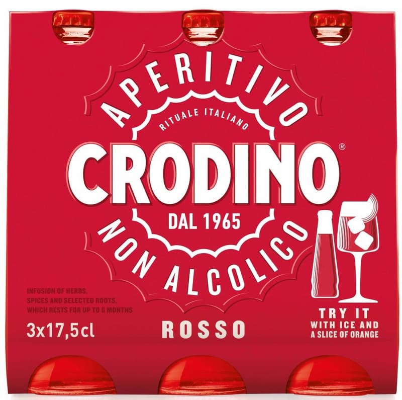 Crodino Rosso Tri Pack Soft Drink 3 × 0,175 l 0%