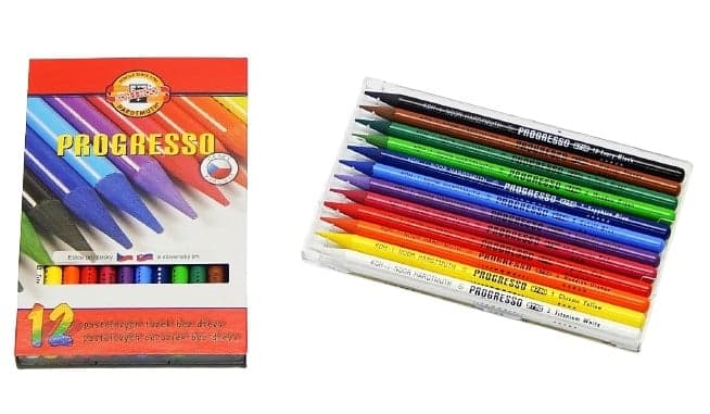 Koh-i-noor Progressa crayons in varnish