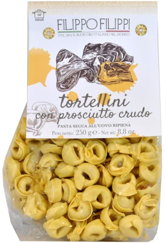 Allemandi Tortellini al crudo egg pasta stuffed with ham