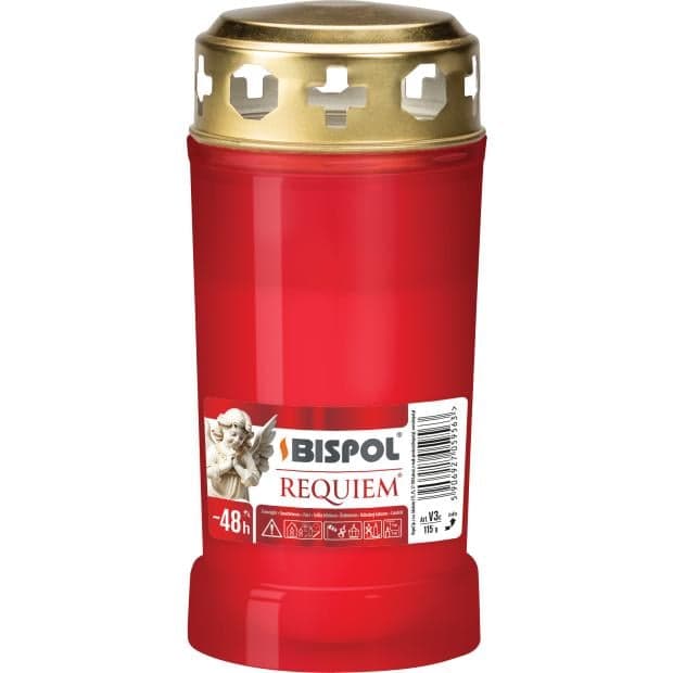 Bispol Cemetery candle with lid