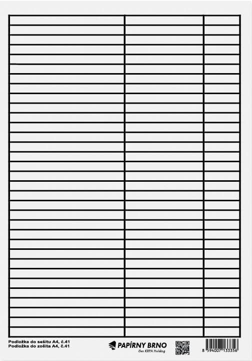 Lined notebook pad A4, double-sided