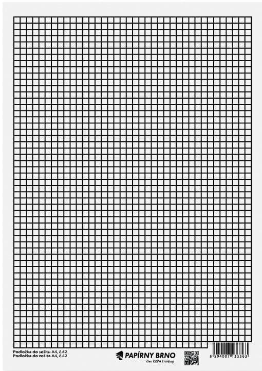 Lined and squared notebook pad A4, double-sided