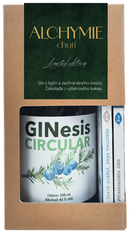 Dárkový balíček Gin Landcraft a čokoláda Herůfek