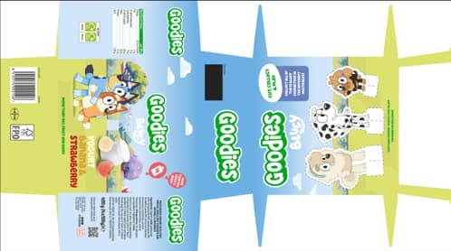 Goodies Kapsička Bluey jogurt, banán a jahoda 4×100 g