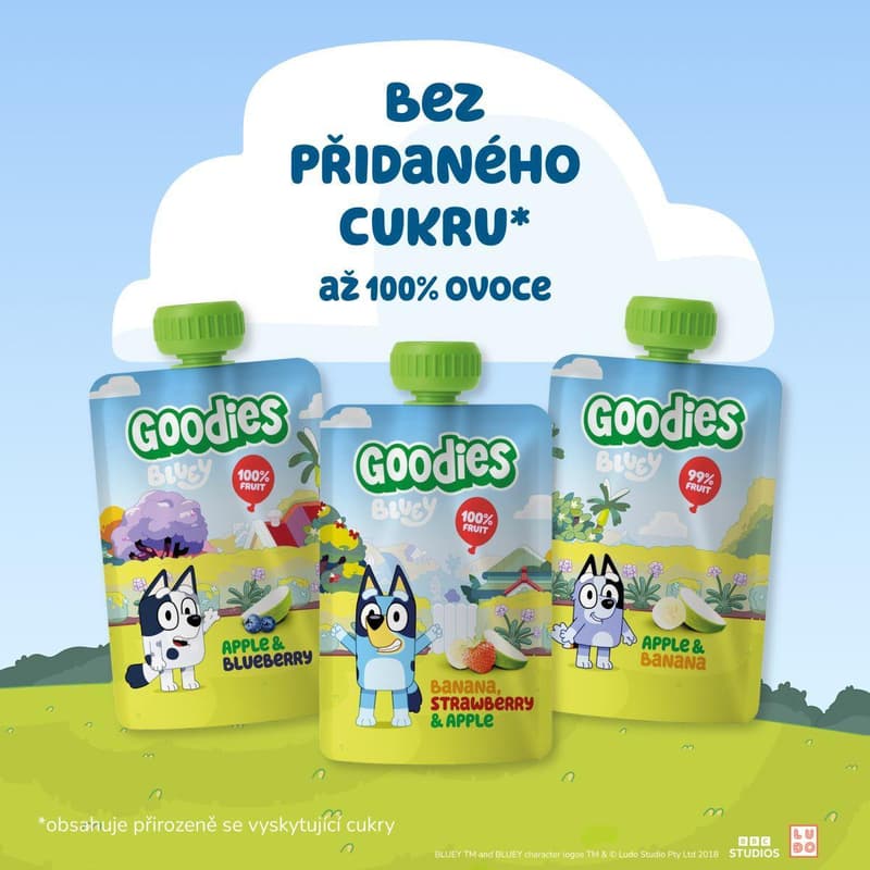 Goodies Kapsička Bluey banán, jahoda a jablko