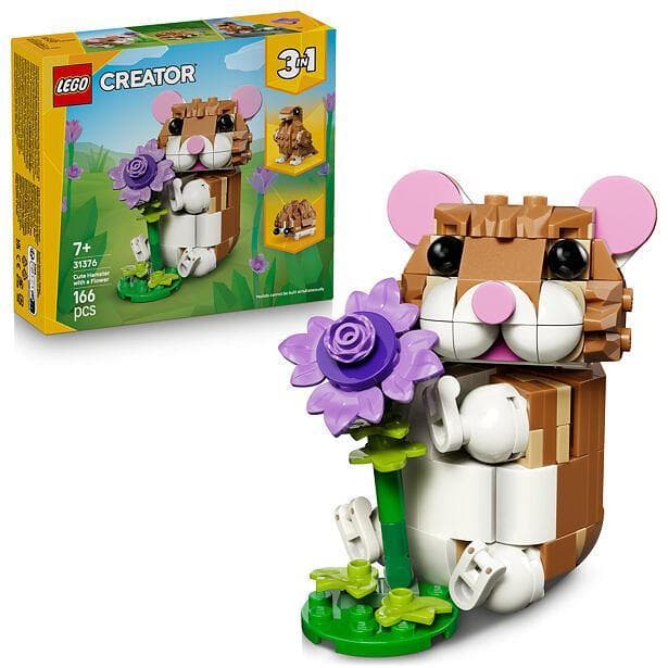 LEGO Cute Hamster with Flower