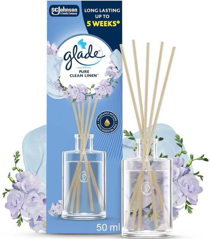 Glade vonné tyčinky Pure Clean Linen 50ml