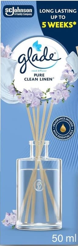 Glade vonné tyčinky Pure Clean Linen 50ml