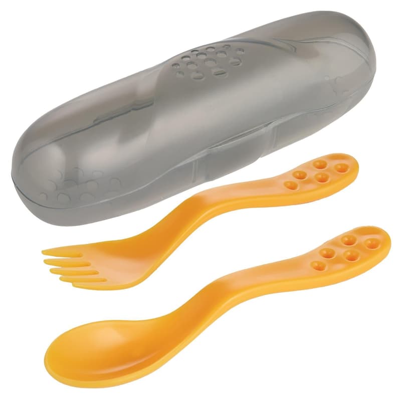 Canpol babies Travel cutlery set in case yellow