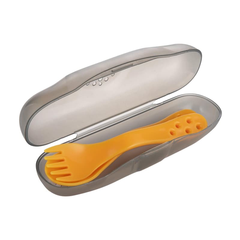 Canpol babies Travel cutlery set in case yellow