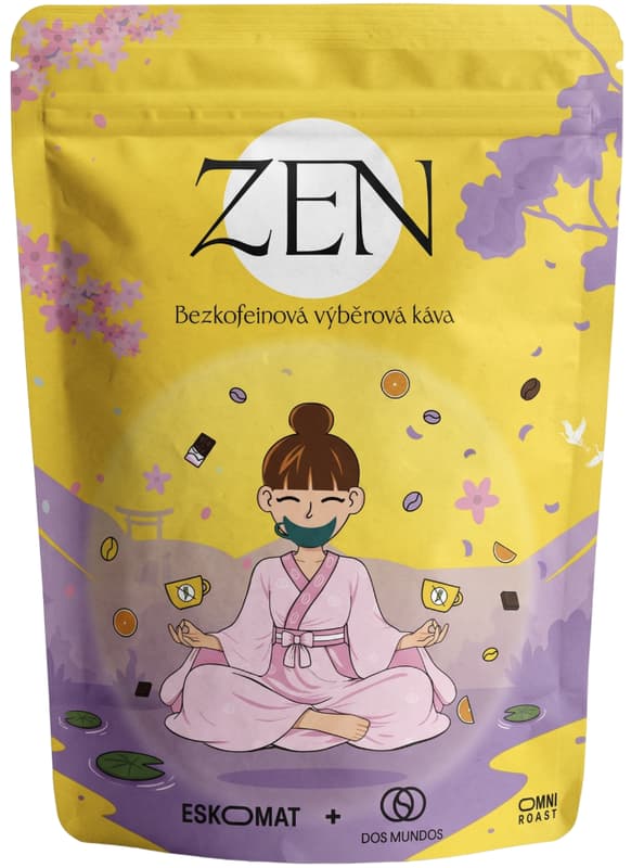Dos Mundos & Eskomat Zen filtr/espresso zrnková káva bez kofeinu