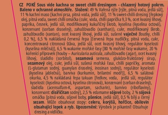Poké by Simona Sousvide kachna se sweet chilli omáčkou
