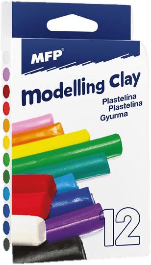 MFP Modeling clay 12 pcs colors 200g