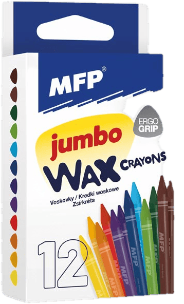 MFP Wax crayons MFP Jumbo 12 pcs colors - triangular