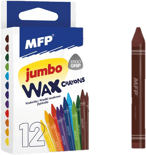 MFP Wax crayons MFP Jumbo 12 pcs colors - triangular