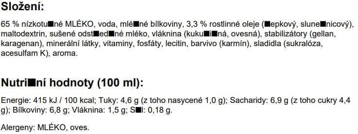 J*st Food Bezlaktózový mléčný nápoj s příchutí lesního ovoce