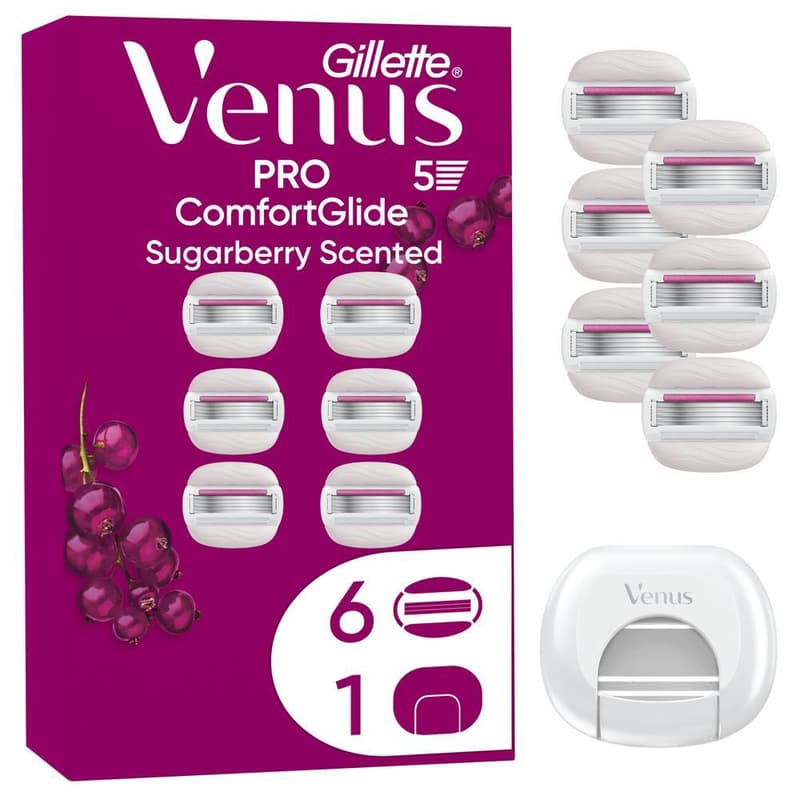 Gillette Venus Pro ComfortGlide Sugarberry náhradní holicí hlavice