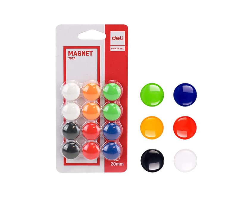 Deli Magnets 20 mm assorted colors