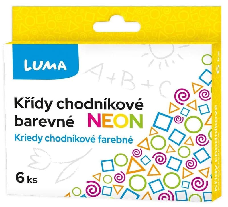 Luma Sidewalk neon chalks in box