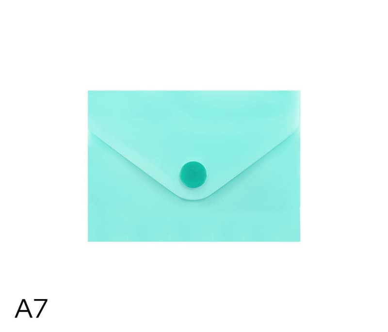 Luma Document cover with flap and snap button A7, green