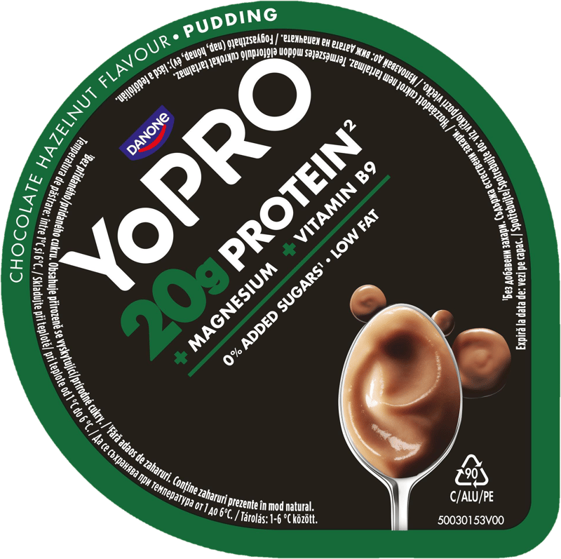 Danone YoPRO Protein puding s čokoládovo-lískooříškovou příchutí