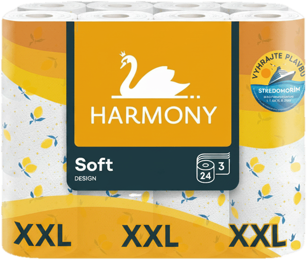 Harmony Toaletní Papír 3vrstvý limitovaná edice, 24 ks