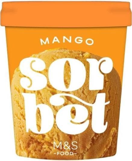 Marks & Spencer Mangový sorbet s mangovým protlakem