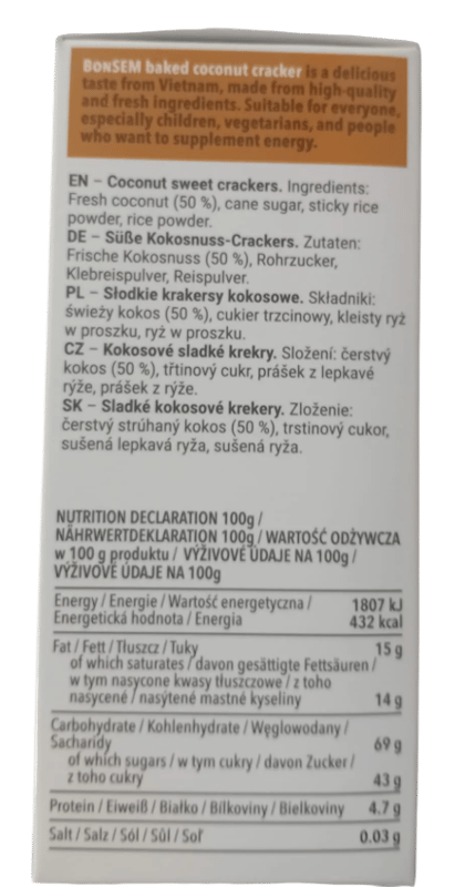 BONSEM Kokosové krekry
