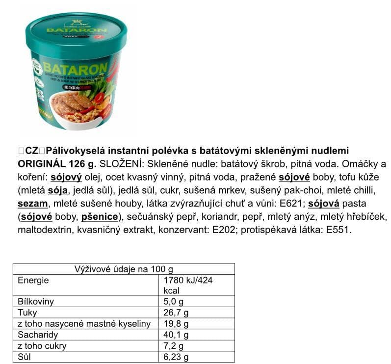 BATARON Cup Protein
